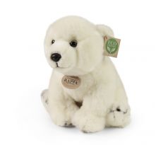 Plyšový ľadový medveď sediaci, 28 cm, Eco-friendly