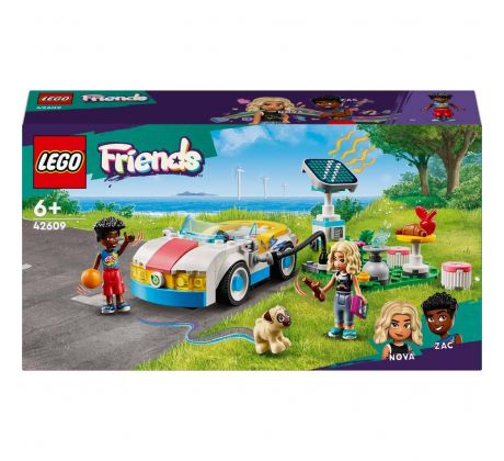 LEGO® Friends: Elektrické auto a nabíjacia stanica (42609)