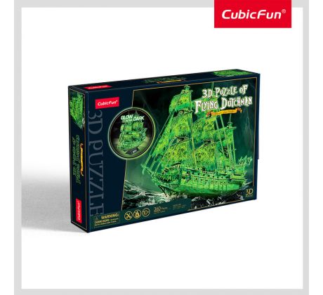 3D puzzle Lietajúci Holanďan loď Svietiace