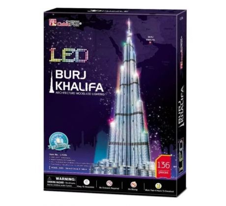 3D puzzle Burj Khalifa LED