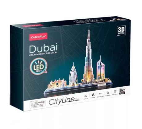 3D puzzle City Line Dubai LED