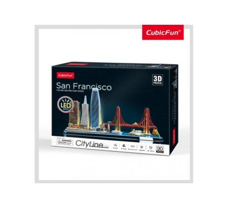 3D puzzle City Line San Francisco LED