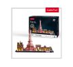 3D puzzle City Line Paríž LED