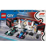 LEGO® City: F1 garáž, Mercedes-AMG a Alpine autá (60444)