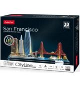 3D puzzle City Line San Francisco LED